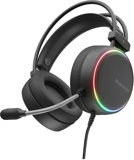 Genesis Neon 613 Über Ohr Gaming-Headset mit Verbindung 3,5mm / USB Schwarz