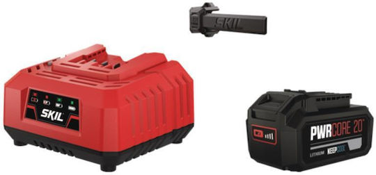 Skil 0330CA RedLine Laubbläser Handheld 20V mit 1 Akku 5Ah & Maximaler Luftgeschwindigkeit 160km/h