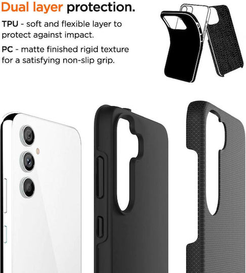 Eiger North Back Cover Silicon Negru (Galaxy S24+)
