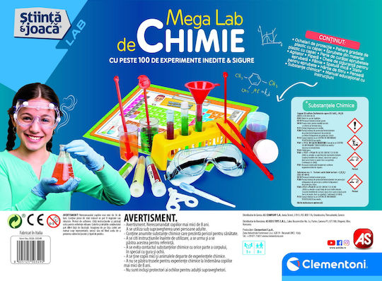 Clementoni Chemistry Laborator pentru 8+ ani Ani