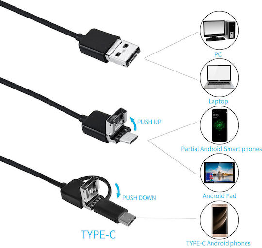 Rebel Endoscope Camera for Mobile with 2m Cable