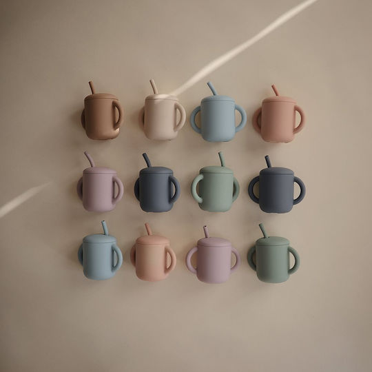 Mushie Baby Cup made of Silicone Beige 175ml for 6m+m+
