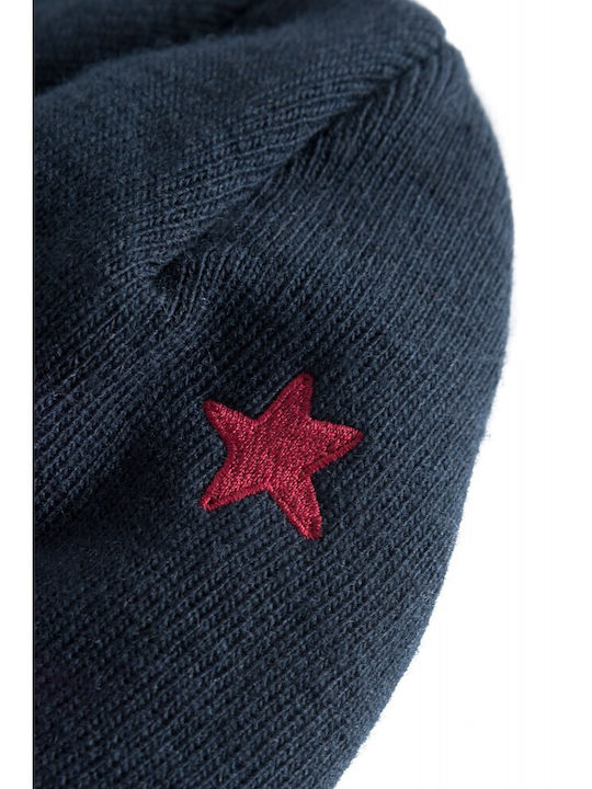 Beanie Unisex Σκούφος Πλεκτός σε Navy Μπλε χρώμα