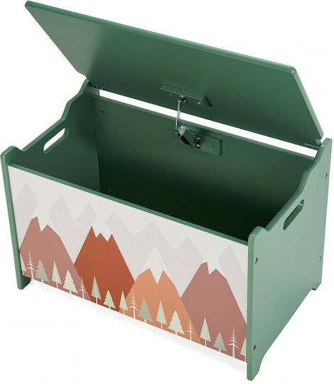 U-Grow Children's Wooden Green Storage Box 60x40x37cm
