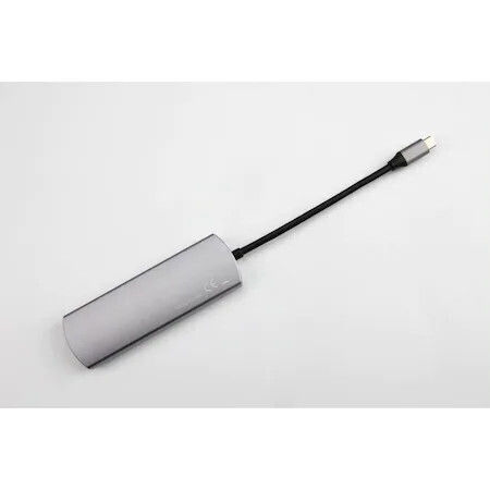 Fixed USB-C Stație de andocare cu HDMI 4K PD Ethernet Argintiu