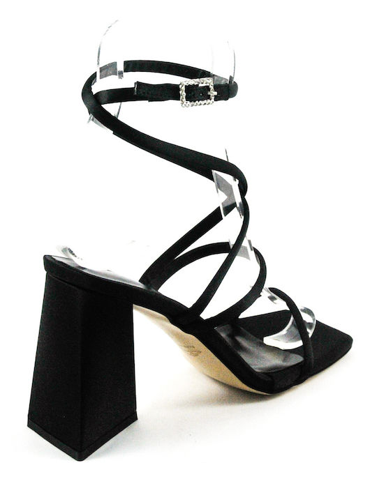 Fabric Sandals Black