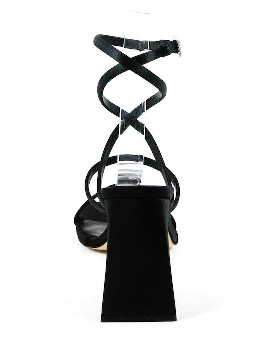Fabric Sandals Black