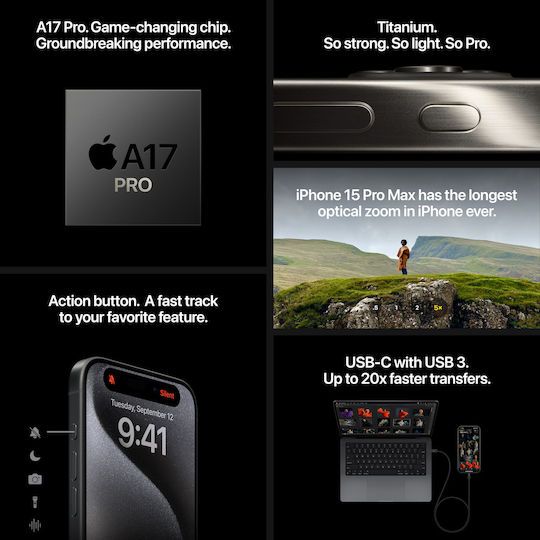 Apple iPhone 15 Pro (8/512GB) Titaniu Albastru