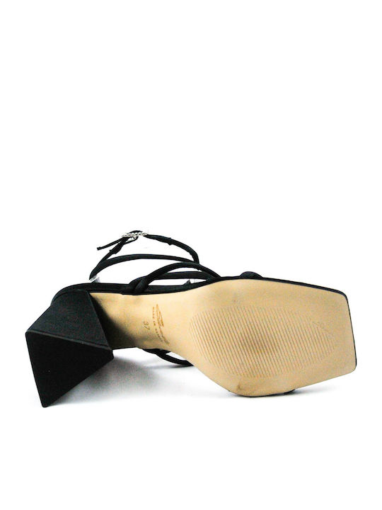 Fabric Sandals Black