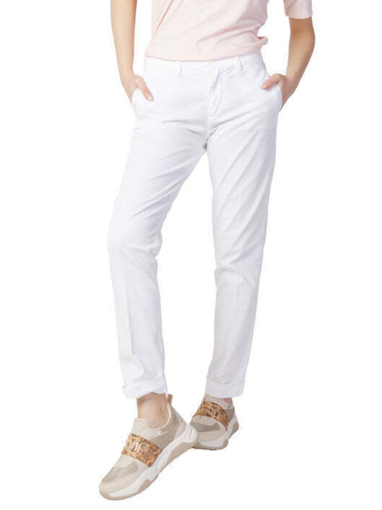 Blauer Women's Cotton Trousers White