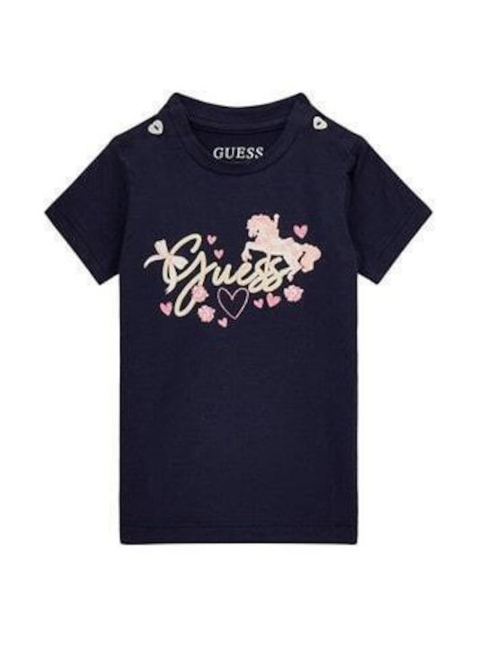 Guess Kinder Set mit Leggings Sommer 2Stück Blau