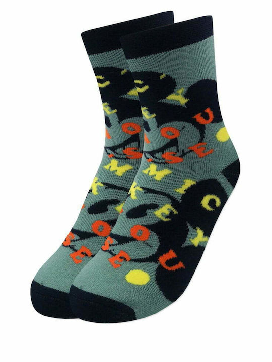 Disney Children's Mickey Mouse Sock with Non-Slip Paws