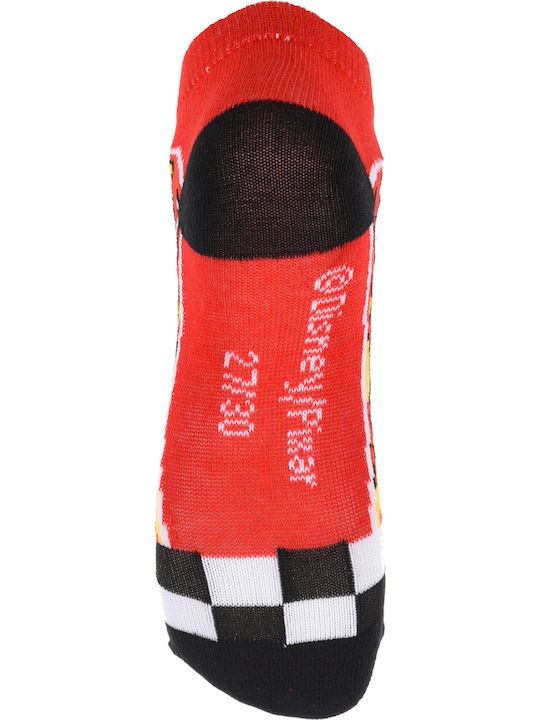 Satz von 3 Paaren Socken Kurz "Autos" Rot (rot)
