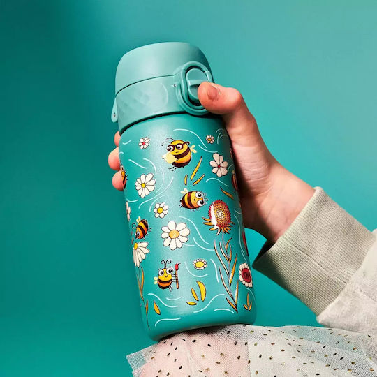 Ion8 Kids Water Bottle Thermos Stainless Steel with Straw Non Spill Green 320ml