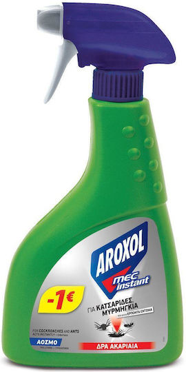 Aroxol Mec Instant Insecticide Spray for Cockroaches / Ants / Bed Bugs / Moth 400ml Fragrance-Free