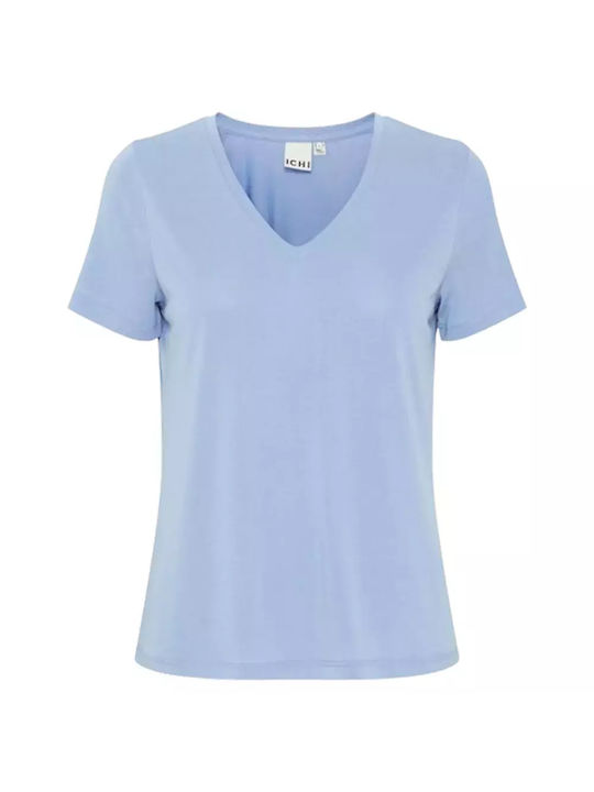 ICHI Damen T-shirt Della Robbia Blue