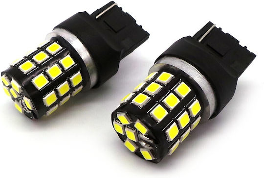 Лампи Автомобила W21W / DRL / W3x16d Canbus LED 5500К Хладно бяло 12V / 24V 1бр