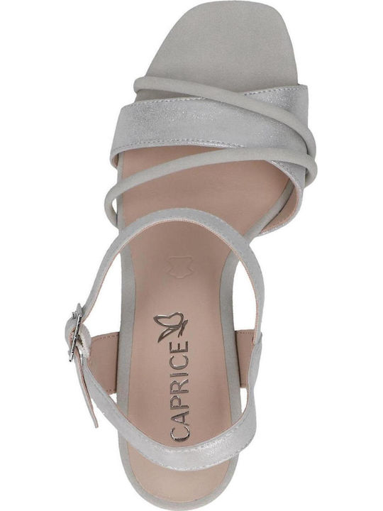 Leather Sandals Silver