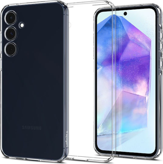 Spigen Liquid Crystal Back Cover Plastic / Silicone Transparent (Galaxy A55)