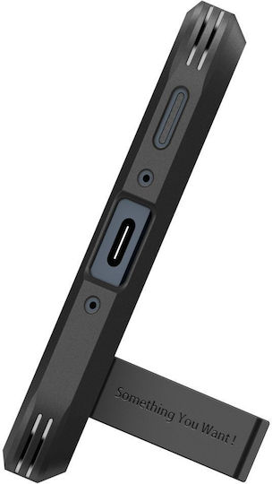 Tough Armor Back Cover Durable Plastic Black (Galaxy A35) ACS07517