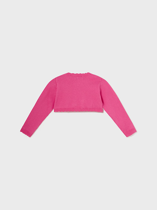 Mayoral Kids Cardigan Knitted fuchsia