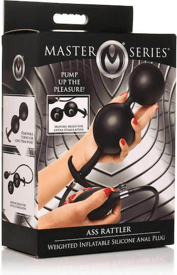 Master Series | Ass Rattler | Aufblasbarer Anal-Keil mit Gewicht