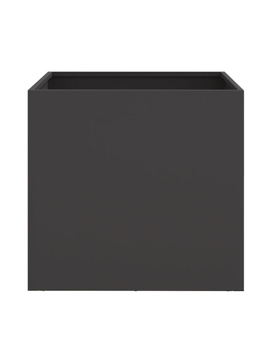vidaXL Set 2 Planters Plastic Black