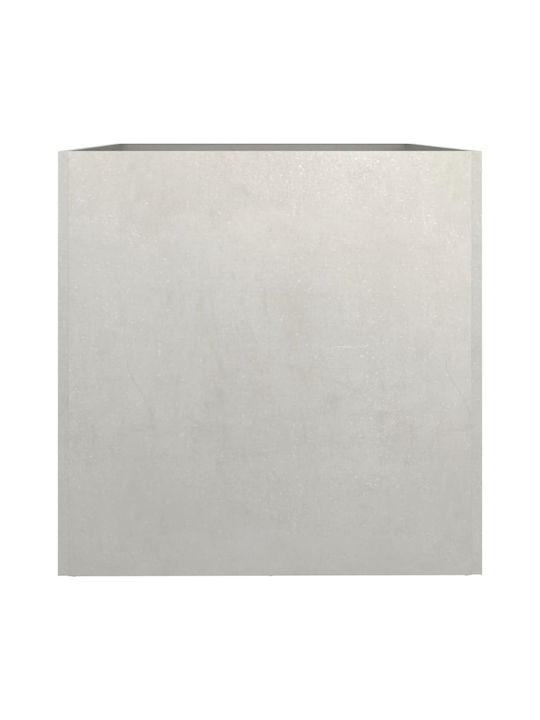 vidaXL Silver Planter Box Metallic Silver 62x46x47cm.