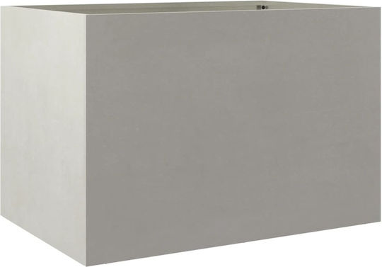 vidaXL Silber Blumenkasten Metallisch Silver 62x46x47cm.