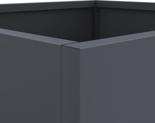 vidaXL Planter Box Plastic Charcoal 32x29x30cm.