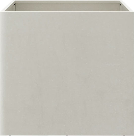 vidaXL Argintiu Set 2 Jardiniere Metalice Silver