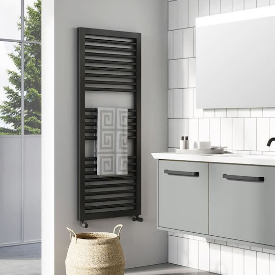 Altherm Релса за кърпи за Баня 1400x500 1120ккал/ч Черен