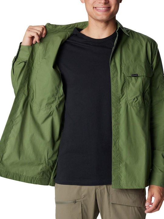 Landroamer Long-sleeved Cotton Shirt Green