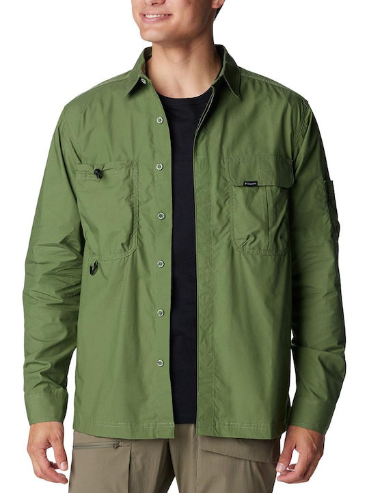 Landroamer Long-sleeved Cotton Shirt Green