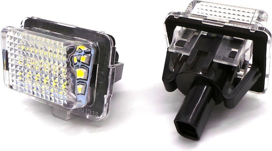 Светлини за регистрационната табела LED 12V за Mercedes-Benz SL / C Class / CL Class / CLS Class / E Class / CLA Class Mini Кабрио 2бр