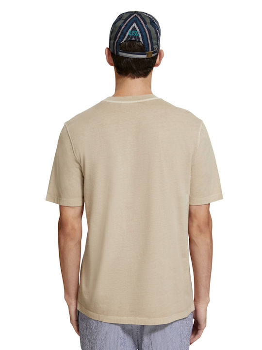 Scotch & Soda Herren T-Shirt Kurzarm Beige