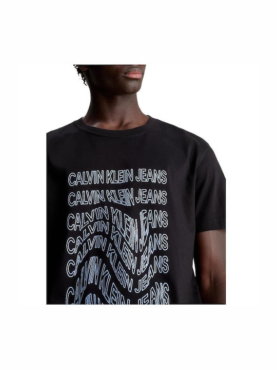 Calvin Klein Bluza pentru bărbați cu mâneci scurte Negru