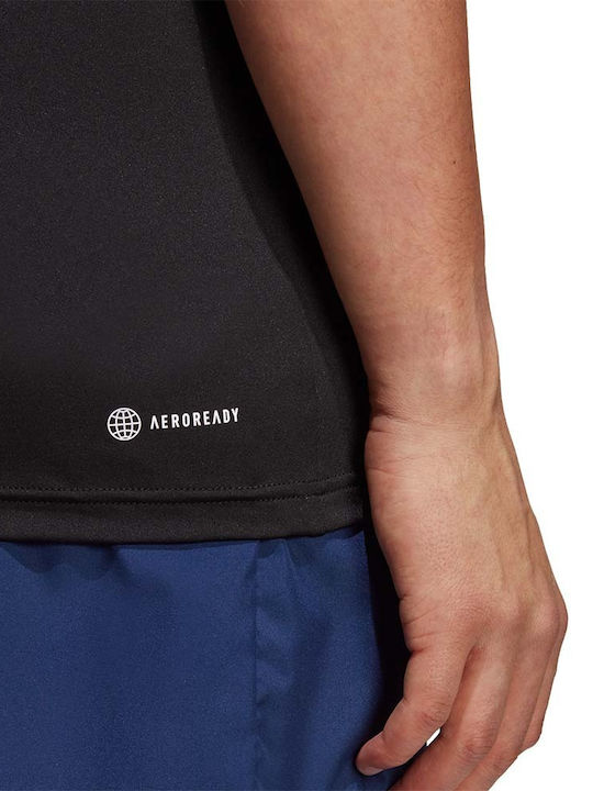 Train Essentials Stretch Aeroready Спортна тениска Черен