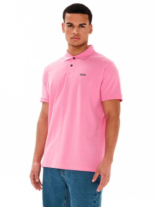 Polo Kurzarm Rosa Herrenbluse