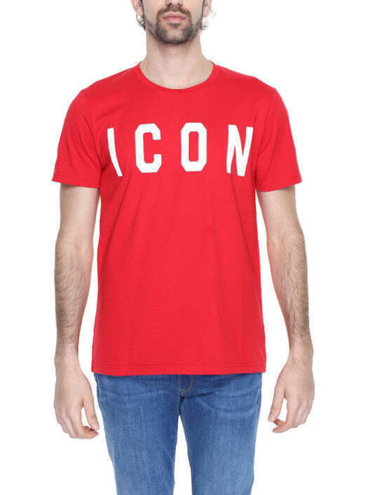 Icon T-shirt Bărbătesc cu Mânecă Scurtă Negru