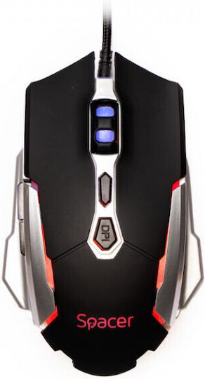 Spacer SPGM-PULSAR-LITE Геймърска Мишка 3999 DPI Черен