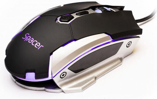 Spacer SPGM-PULSAR-LITE Геймърска Мишка 3999 DPI Черен