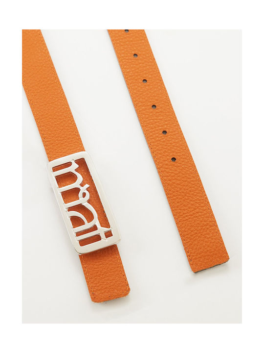 Leather Women's Belt Blue