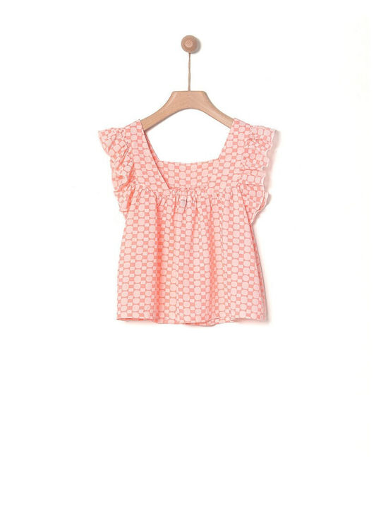 Yell Oh! Kids Blouse Short Sleeve Pink