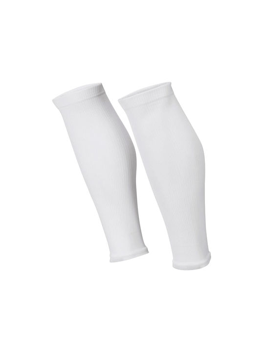 Figli Sports Leg Sleeves for Football Shin Guards White 1 Pair