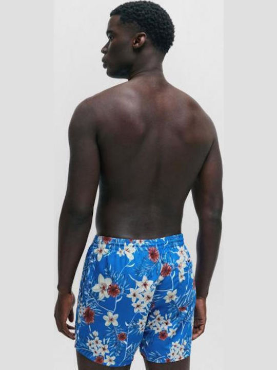 Piranha Men's Swimwear Shorts Blue Floral