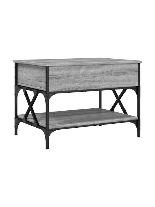 Rectangular Coffee Table Grey L70xW50xH50cm