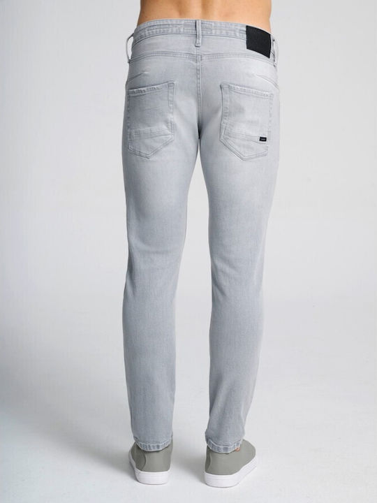 Staff Pantaloni de Bărbați din Jean în Croială Slim Gri