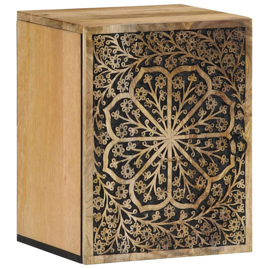 vidaXL Lemn Cabinet de baie L38xA33xÎ48cm Maro
