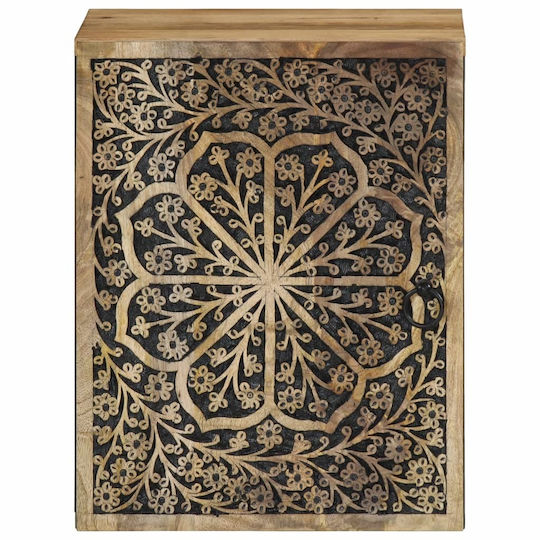 vidaXL Lemn Cabinet de baie L38xA33xÎ48cm Maro